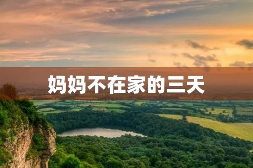 妈妈不在家的三天 妈妈不在家的三天