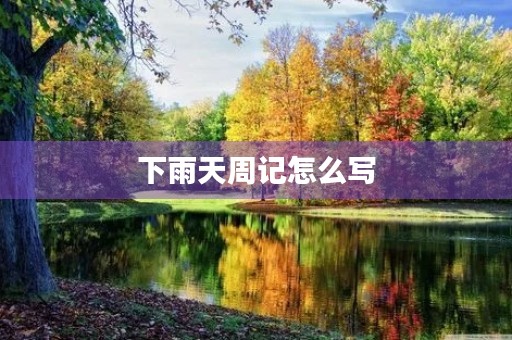 下雨天周记怎么写 下雨天周记怎么写