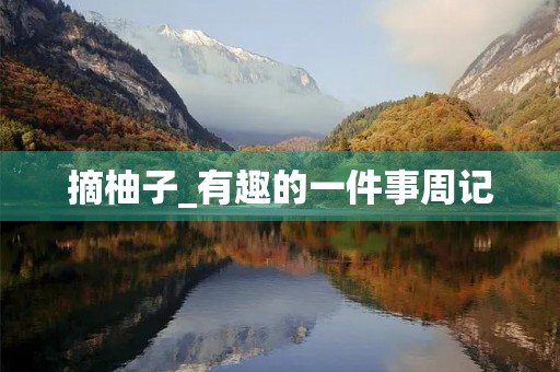 摘柚子_有趣的一件事周记 摘柚子_有趣的一件事周记