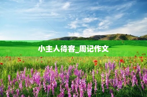 小主人待客_周记作文
