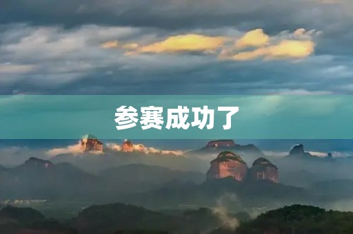 参赛成功了