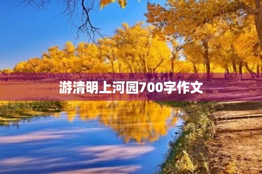 游清明上河园700字作文