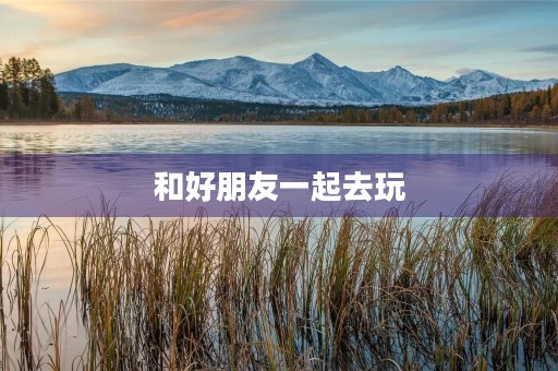 和好朋友一起去玩