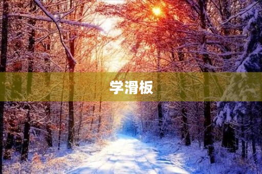 学滑板