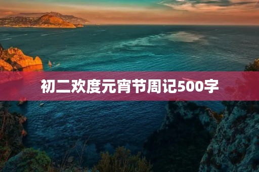 初二欢度元宵节周记500字 初二欢度元宵节周记500字