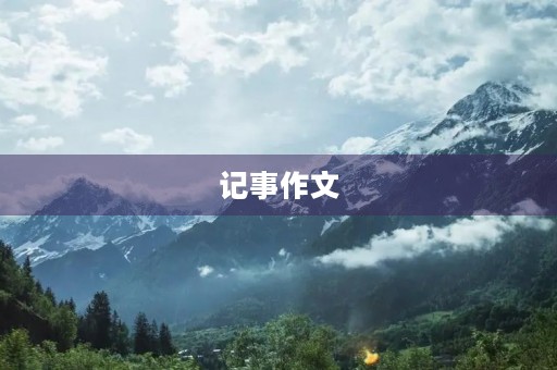 记事作文 记事作文
