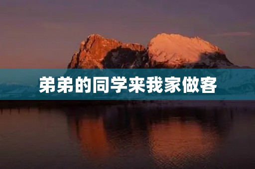 弟弟的同学来我家做客