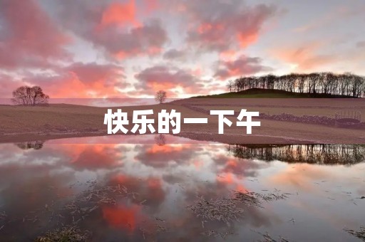 快乐的一下午 快乐的一下午