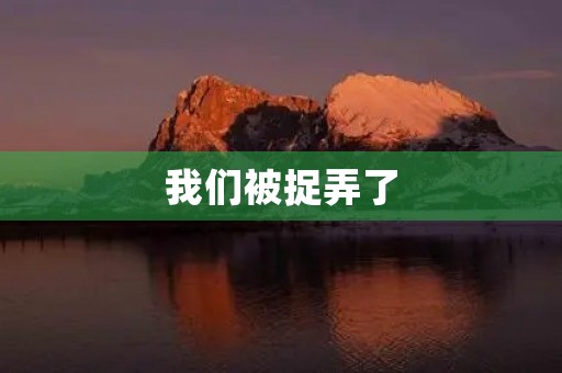 我们被捉弄了 我们被捉弄了