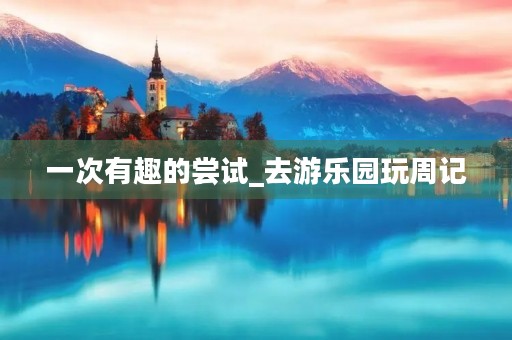 一次有趣的尝试_去游乐园玩周记 一次有趣的尝试_去游乐园玩周记
