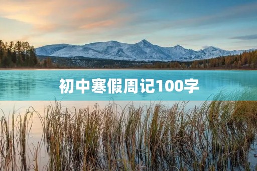初中寒假周记100字 初中寒假周记100字