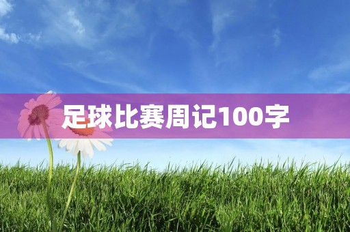 足球比赛周记100字