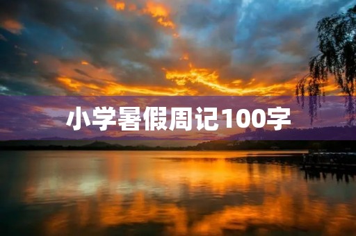 小学暑假周记100字 小学暑假周记100字