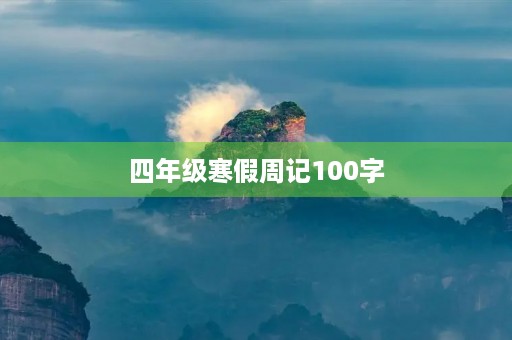 四年级寒假周记100字