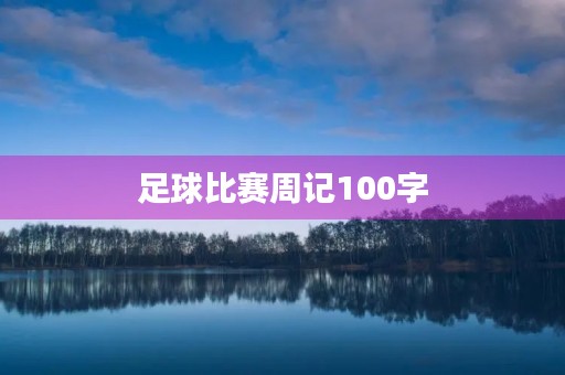 足球比赛周记100字 足球比赛周记100字
