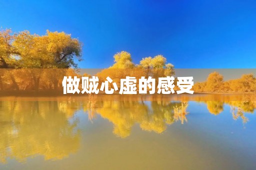 做贼心虚的感受 做贼心虚的感受