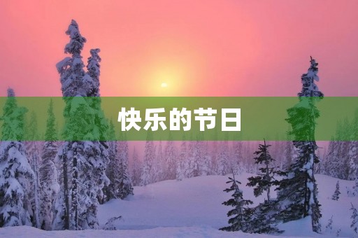 快乐的节日 快乐的节日