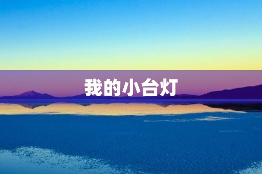 我的小台灯