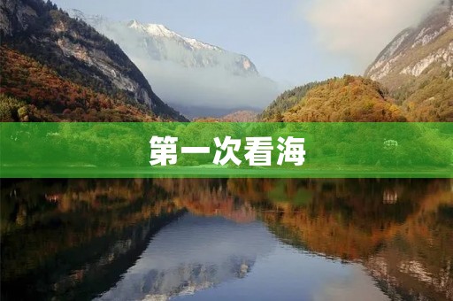 第一次看海