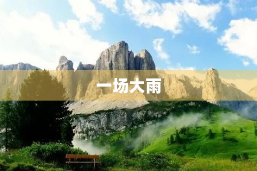 一场大雨 一场大雨