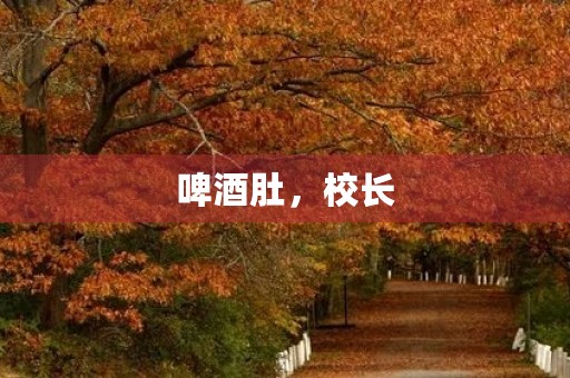 啤酒肚,校长 啤酒肚,校长