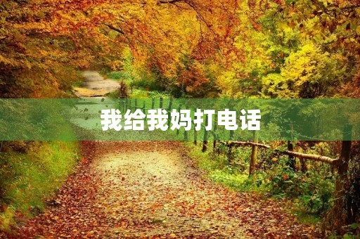 我给我妈打电话 我给我妈打电话