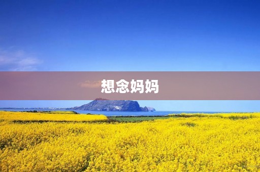 想念妈妈 想念妈妈