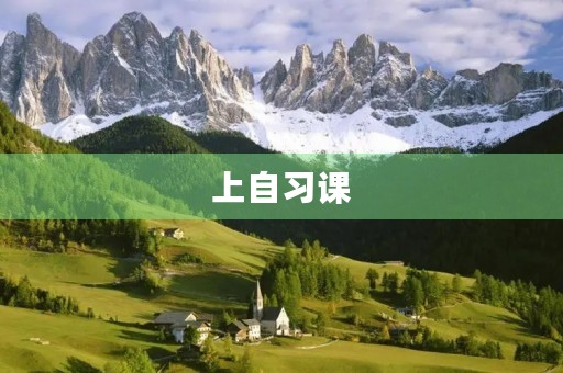 上自习课 上自习课
