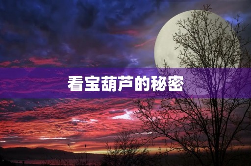 看宝葫芦的秘密