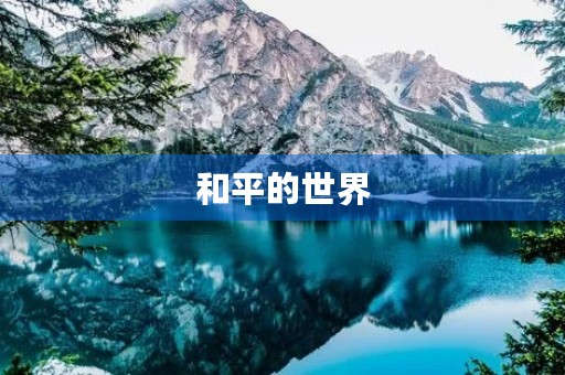和平的世界 和平的世界