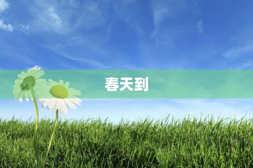 春天到 春天到