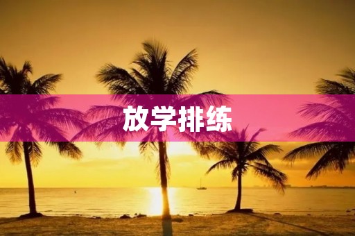 放学排练 放学排练