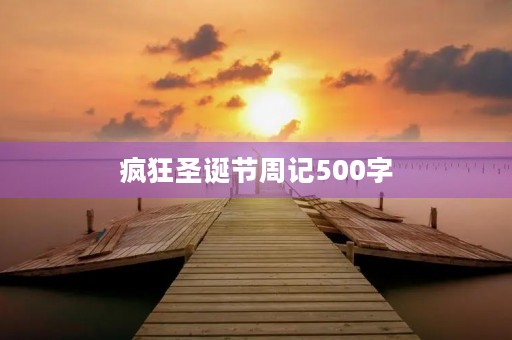 疯狂圣诞节周记500字 疯狂圣诞节周记500字