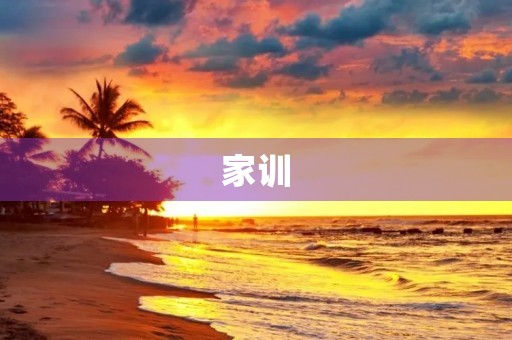 家训 家训