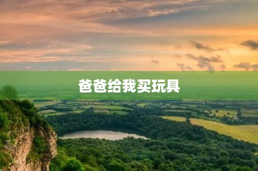 爸爸给我买玩具 爸爸给我买玩具
