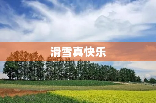 滑雪真快乐