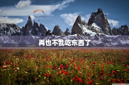 再也不乱吃东西了
