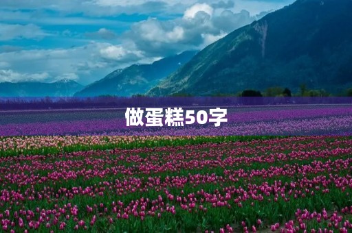 做蛋糕50字