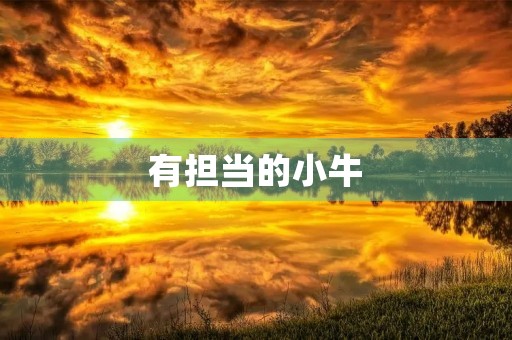 有担当的小牛 有担当的小牛