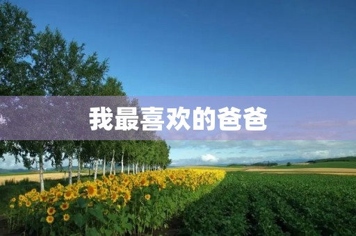我最喜欢的爸爸 我最喜欢的爸爸