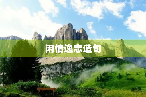 闲情逸志造句