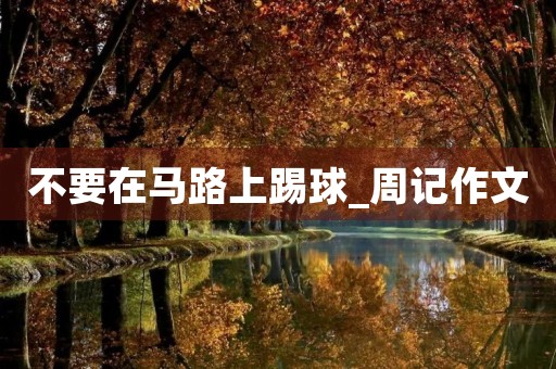 不要在马路上踢球_周记作文