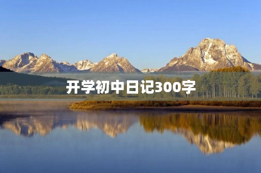 开学初中日记300字 开学初中日记300字