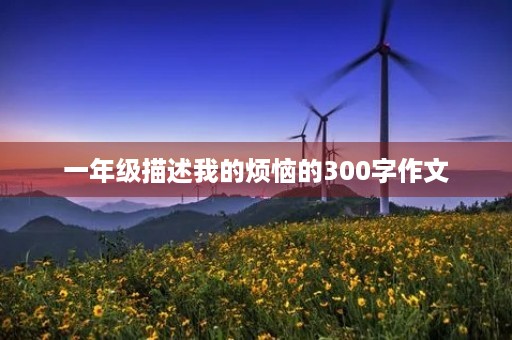 一年级描述我的烦恼的300字作文 一年级描述我的烦恼的300字作文