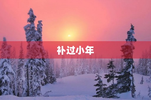 补过小年 补过小年