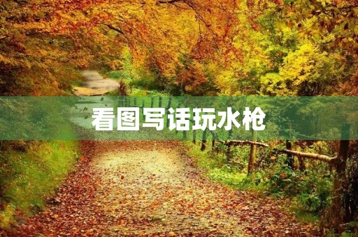 看图写话玩水枪 看图写话玩水枪