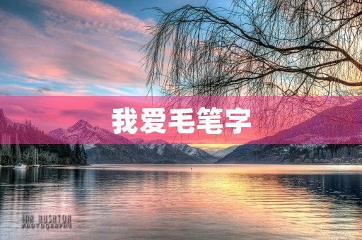 我爱毛笔字 我爱毛笔字