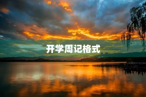 开学周记格式