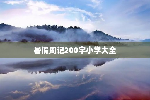 暑假周记200字小学大全