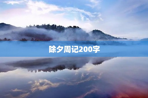 除夕周记200字